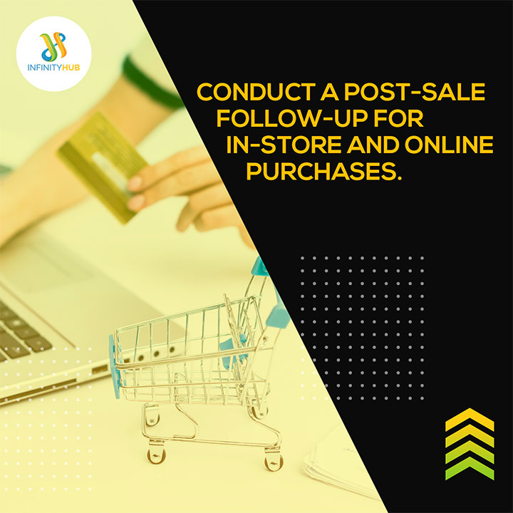 Conduct A Post Up Sale And Follow Up